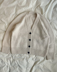 Liggende hvid Champagne Cardigan