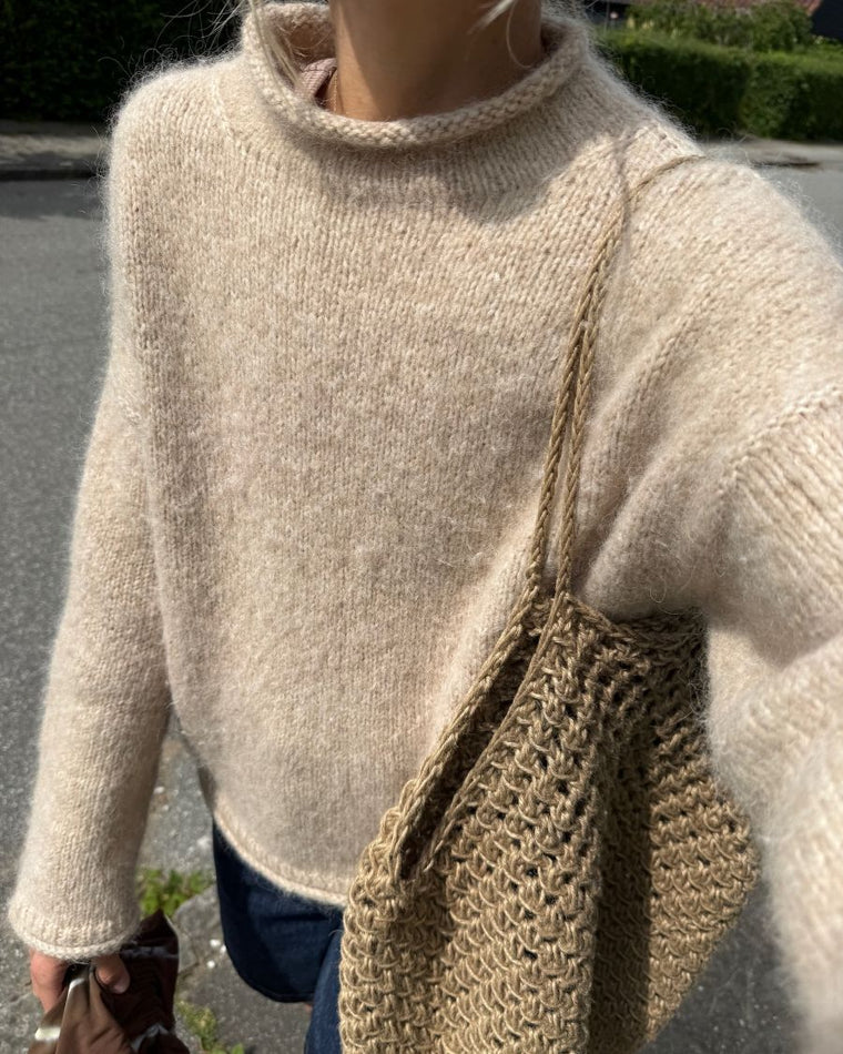 Liggende brun Cloud Sweater