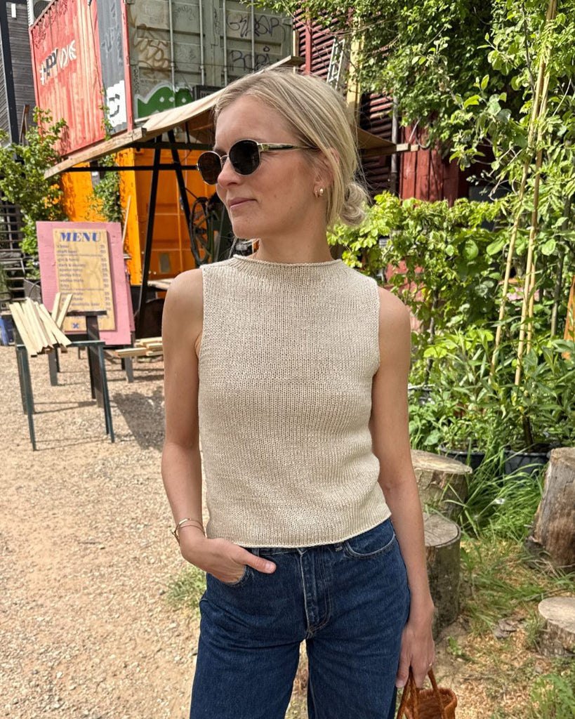 Kvinde med beige Ivy Top