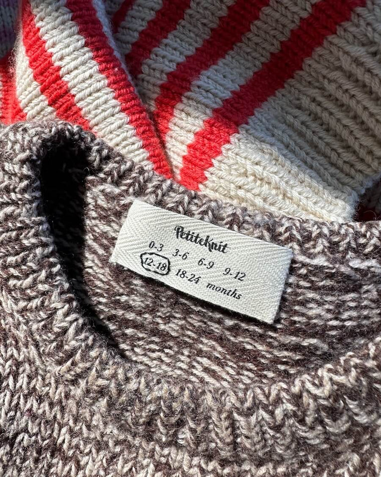 Label mit Babygrößen