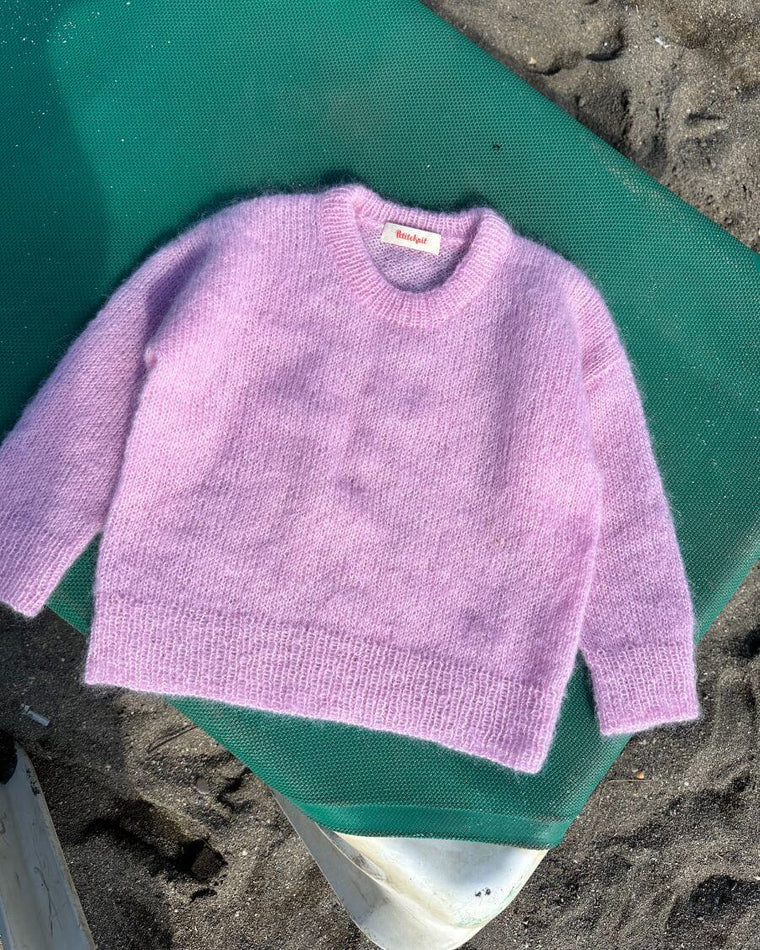 Hvid Stockholm Sweater Junior med multifarvede nistre på bøjle