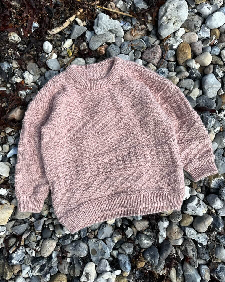 Detaljebillede af lysbeige Storm Sweater Junior 
