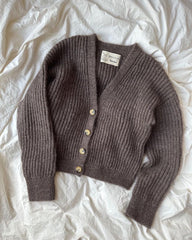 Liggende brun Agnete Cardigan 