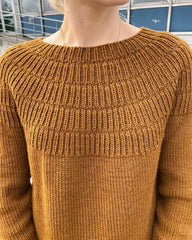 Detaljebillede af brun Ankers Trøje – My Size 