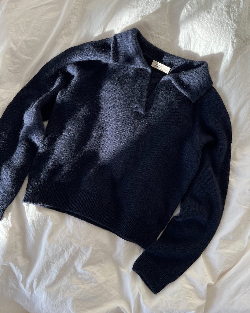 Liggende blå Elisabeth Blouse 