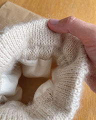 Fôr til veske med rund bunn - omkrets 48 cm - Natur