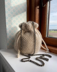 Fôr til veske med rund bunn - omkrets 48 cm - Natur