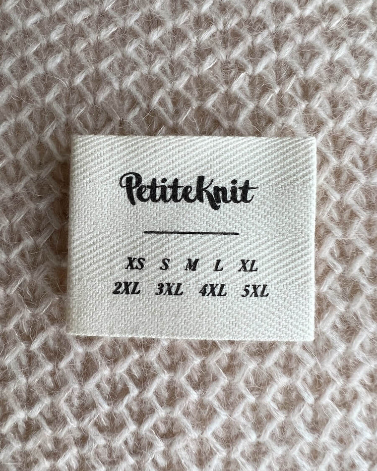 Label mit Größen