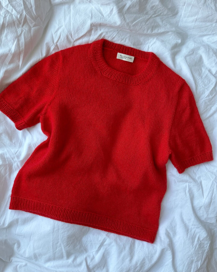 Detaljebillede af grå Poppy Tee